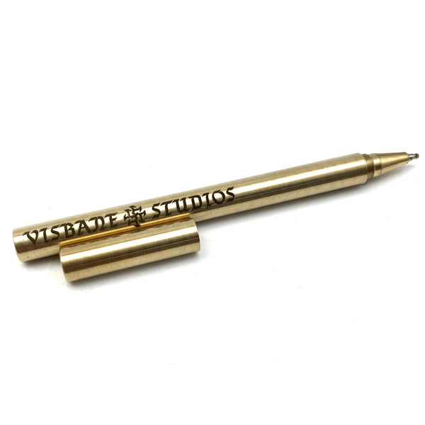 Personalized TEXT Refillable Brass Ballpoint Pen,Custom Gift Pen Best Gift for Dad, Father's Day