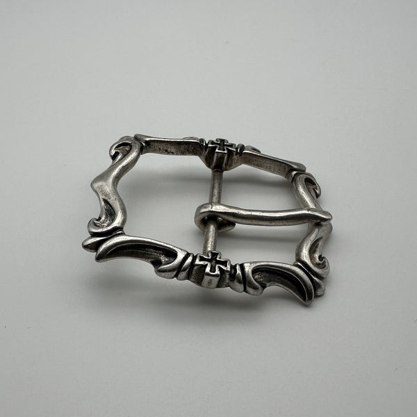 Sterling Silver Flower Design Buckle Leather Crafting Belt Buckle Handmade 925 Silver Buckle