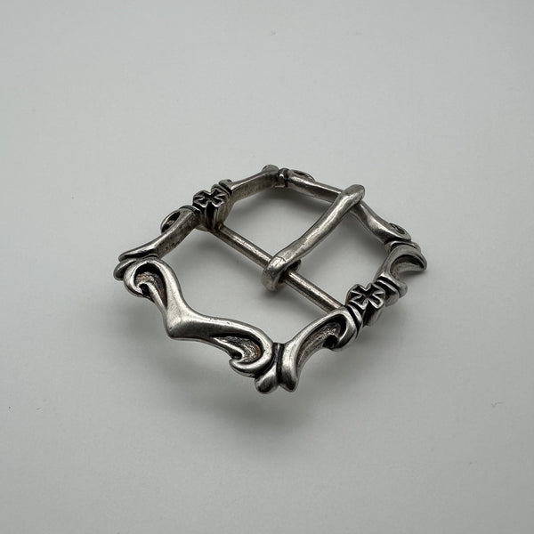 Sterling Silver Flower Design Buckle Leather Crafting Belt Buckle Handmade 925 Silver Buckle