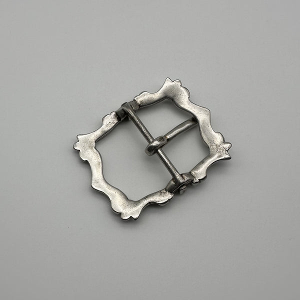Sterling Silver Flower Design Buckle Leather Crafting Belt Buckle Handmade 925 Silver Buckle
