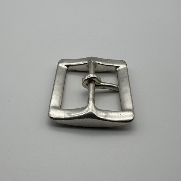 Solid 925 Steriling Silver Buckle Leather Belt Handmade Buckle Square Pin Buckle