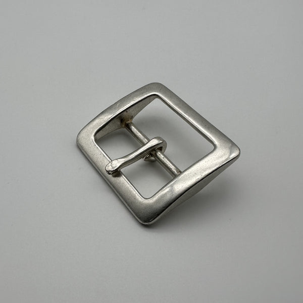 Solid 925 Steriling Silver Buckle Leather Belt Handmade Buckle Square Pin Buckle