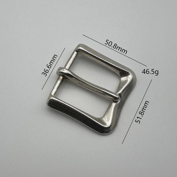 Solid Steriling Silver Buckle Men Leather Belt Craft Buckle Kit Handmade 925 Silver Buckle