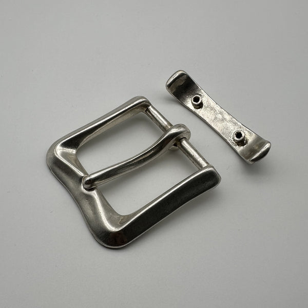 Solid Steriling Silver Buckle Men Leather Belt Craft Buckle Kit Handmade 925 Silver Buckle