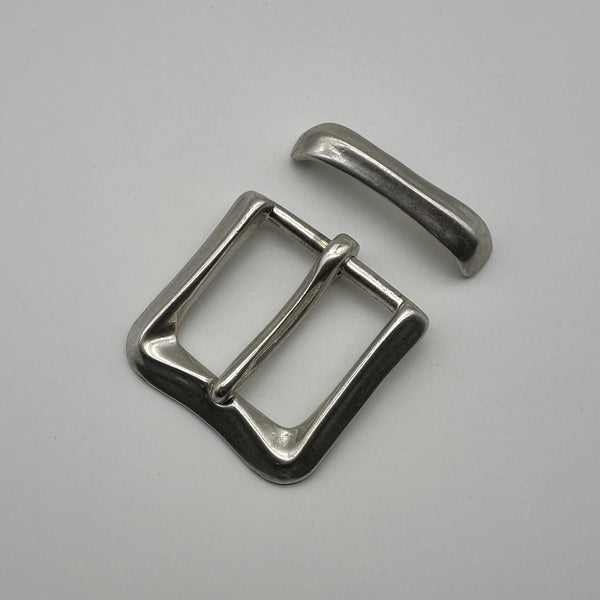 Solid Steriling Silver Buckle Men Leather Belt Craft Buckle Kit Handmade 925 Silver Buckle