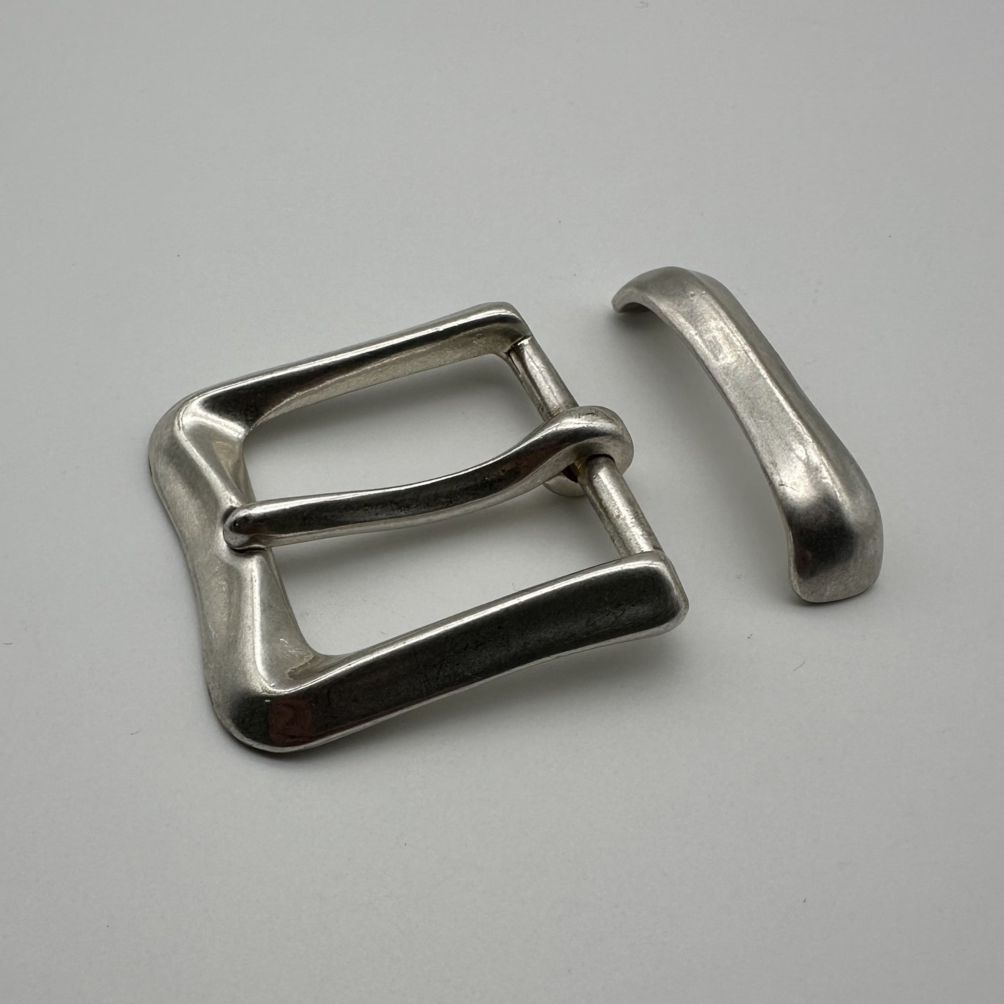 Solid Steriling Silver Buckle Men Leather Belt Craft Buckle Kit Handmade 925 Silver Buckle