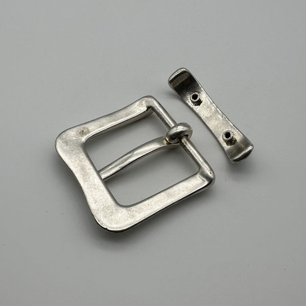 Solid Steriling Silver Buckle Men Leather Belt Craft Buckle Kit Handmade 925 Silver Buckle