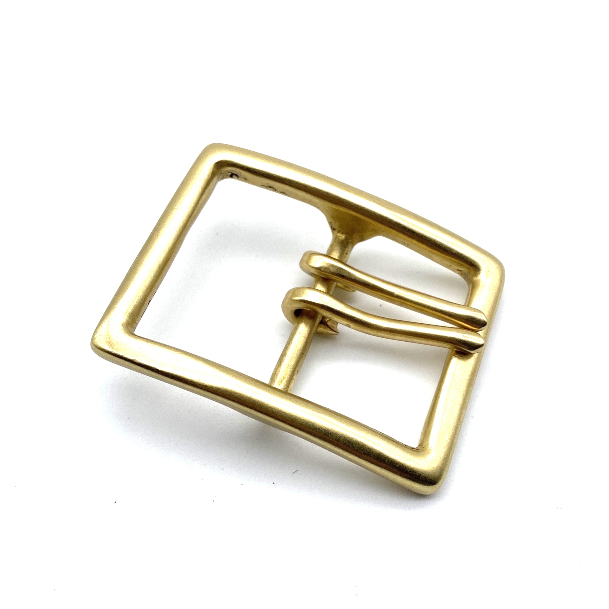 7948 Double Prong Belt Buckle 1.7 Inch (45mm) Solid Brass Classic Design OGL Double Prong Garrison Buckle Leather Belt - Hand-Dyed  main image 4
