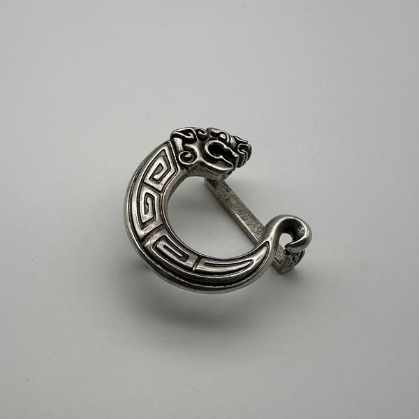 Dragon Buckle Sterling Silver Leather Belt Buckle Rapper&Musician&Artist Buckle