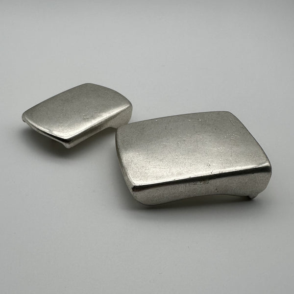 30/39mm Solid Steriling Silver Buckle Men Leather Belt Craft Buckle Handmade 925 Silver Buckle