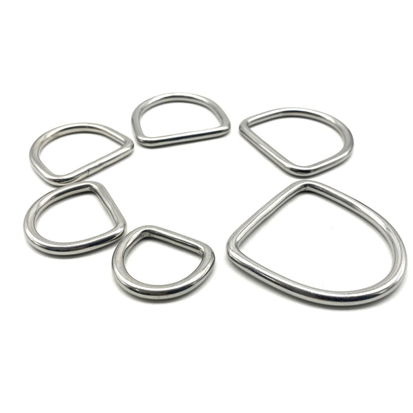5mm Wire Stainless D Ring Seamless D Loop Sailboat D Rings 25-30-35-40-43-49mm