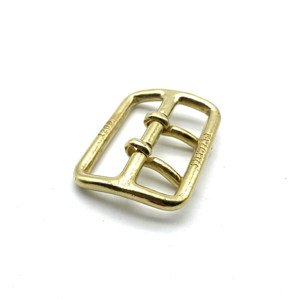 50mm Brass Buckle Sam Browne Double Prong Buckle Leather Belt Buckle