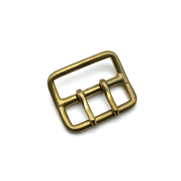 Brass Double Prong Buckle 45mm Leather Belt Fastener Buckle Sam Browne Buckle