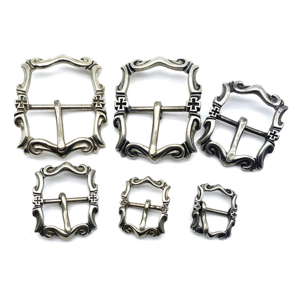 Nickel Silver Belt Buckle Leather Crafting Hardwares,Leather Boots Buckle,Bag Fastener Buckle,Size 18/20/25/31/36/39mm