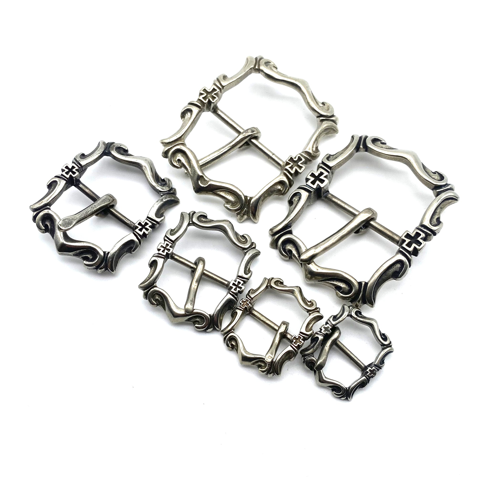 Nickel Silver Belt Buckle Leather Crafting Hardwares,Leather Boots Buckle,Bag Fastener Buckle,Size 18/20/25/31/36/39mm