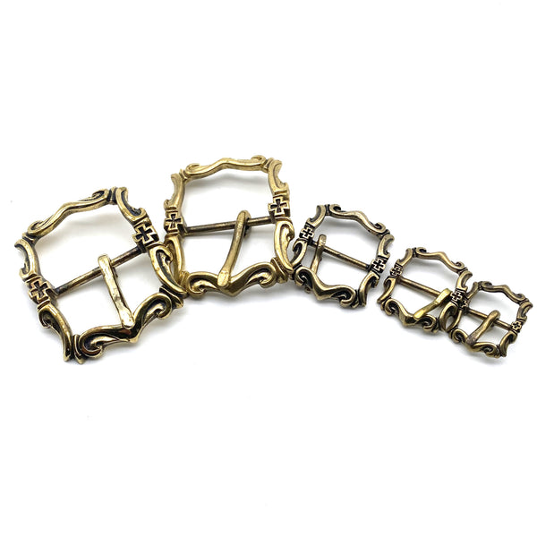 Brass Belt Buckle Leather Crafting Hardwares,Leather Boots Buckle,Bag Fastener Buckle,Size 18/20/25/31/36/39mm