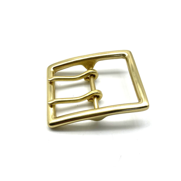 49mm Solid Brass Buckle Double Pin Large Belt Buckle