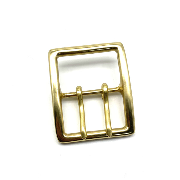 49mm Solid Brass Buckle Double Pin Large Belt Buckle