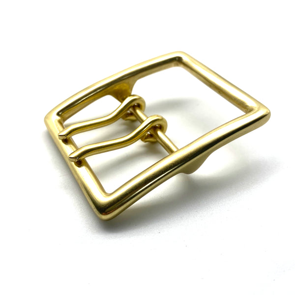 49mm Solid Brass Buckle Double Pin Large Belt Buckle