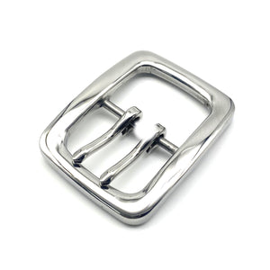 Premium Stainless Steel Double Pin Buckle Anti Allergy Belt Buckle 40 mm
