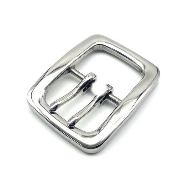 Premium Stainless Steel Double Pin Buckle Anti Allergy Belt Buckle 40 mm