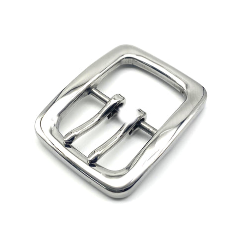 Premium Stainless Steel Double Pin Buckle Anti Allergy Belt Buckle 40 mm