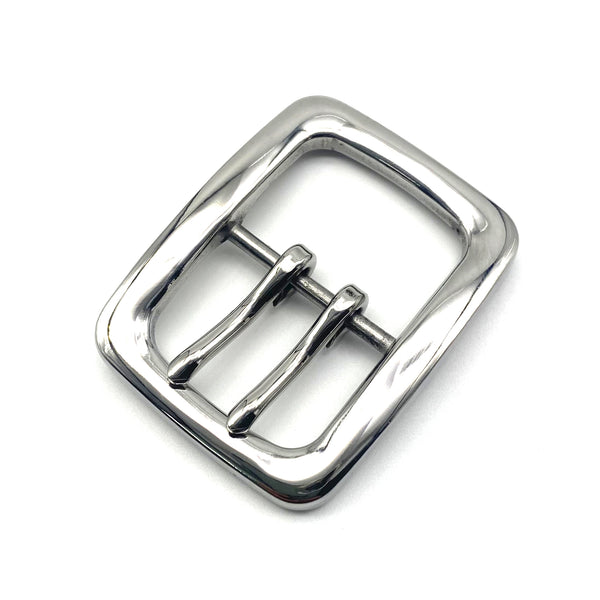 Premium Stainless Steel Double Pin Buckle Anti Allergy Belt Buckle 40 mm