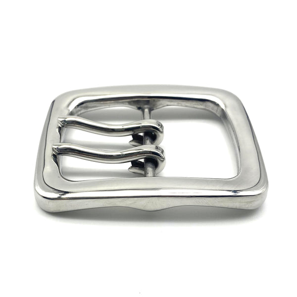 Premium Stainless Steel Double Pin Buckle Anti Allergy Belt Buckle 40 mm