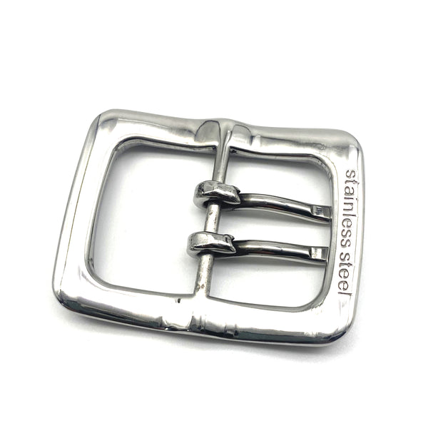 Premium Stainless Steel Double Pin Buckle Anti Allergy Belt Buckle 40 mm