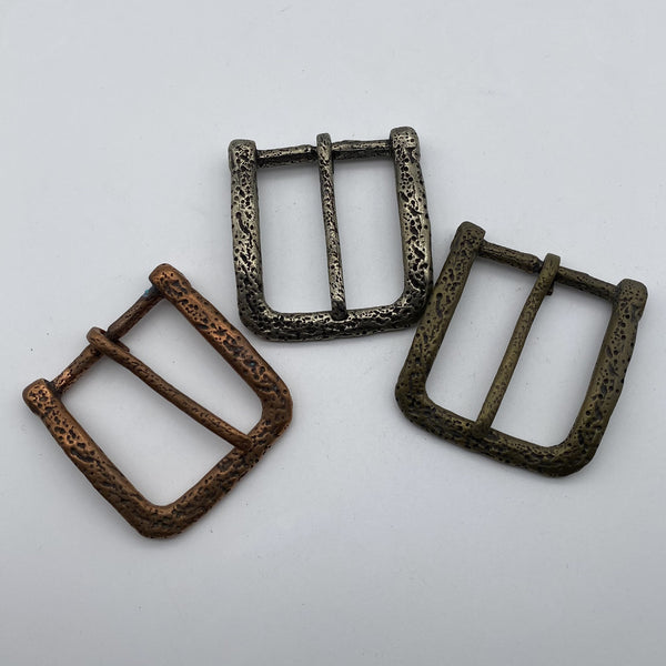 Vintage Porous Texture Metal Belt Buckle for Leather Belts,Solid Brass Buckle