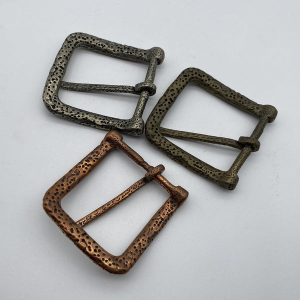 Vintage Porous Texture Metal Belt Buckle for Leather Belts,Solid Brass Buckle