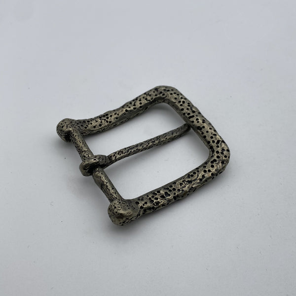 Vintage Porous Texture Metal Belt Buckle for Leather Belts,Solid Brass Buckle