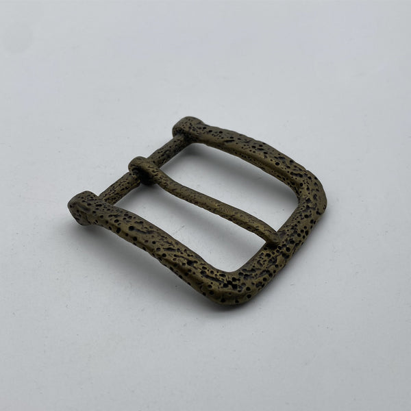 Vintage Porous Texture Metal Belt Buckle for Leather Belts,Solid Brass Buckle
