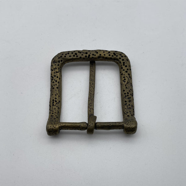 Vintage Porous Texture Metal Belt Buckle for Leather Belts,Solid Brass Buckle