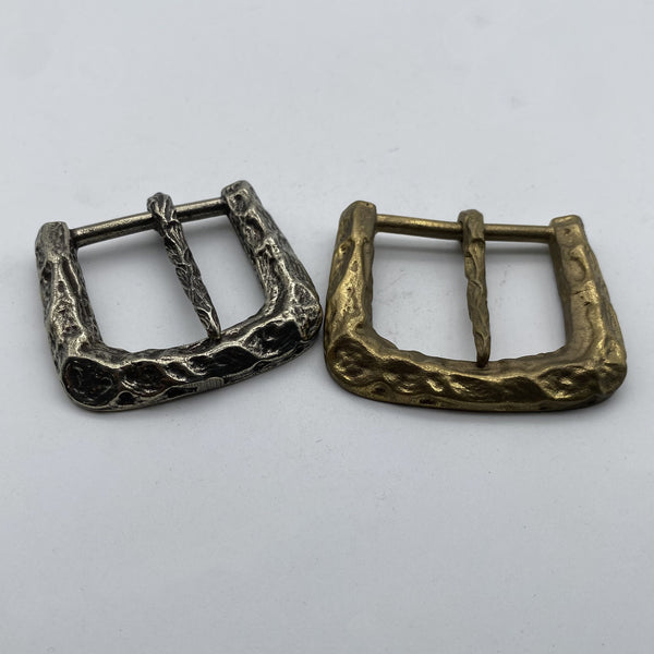 Artisan Distressed Metal Belt Buckle,Retro Hammered Texture  for Men’s Belts