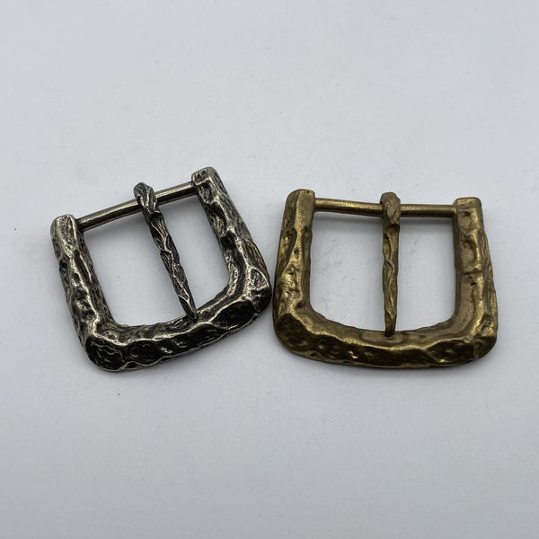 Artisan Distressed Metal Belt Buckle,Retro Hammered Texture  for Men’s Belts