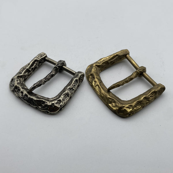 Artisan Distressed Metal Belt Buckle,Retro Hammered Texture  for Men’s Belts