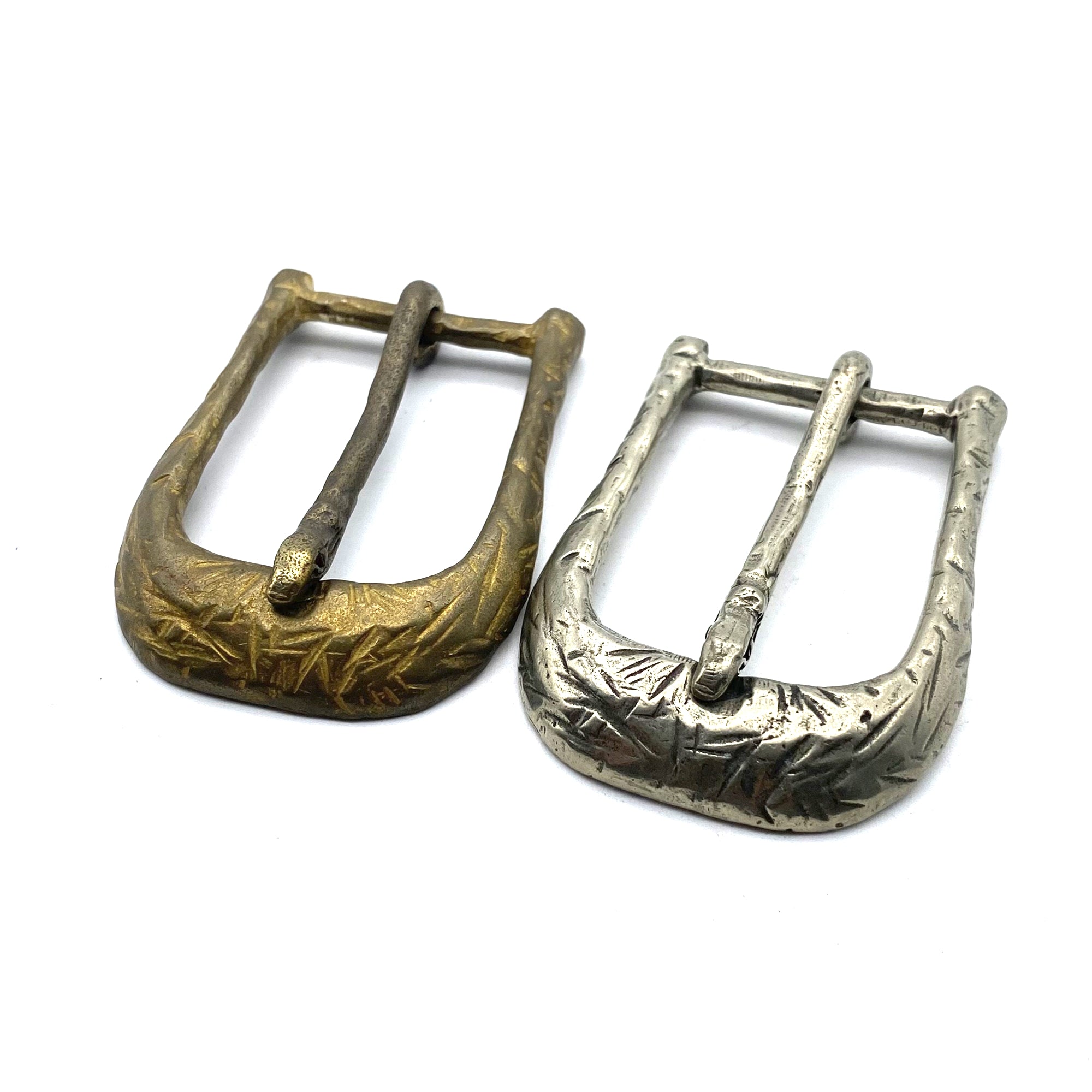 Solid Copper Casted Buckle For Leather Crafting,32.5mm Inner,Bronze&Old Silver Color