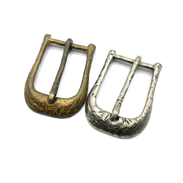 Solid Copper Casted Buckle For Leather Crafting,32.5mm Inner,Bronze&Old Silver Color
