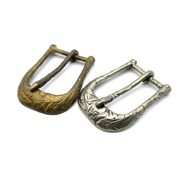 Solid Copper Casted Buckle For Leather Crafting,32.5mm Inner,Bronze&Old Silver Color