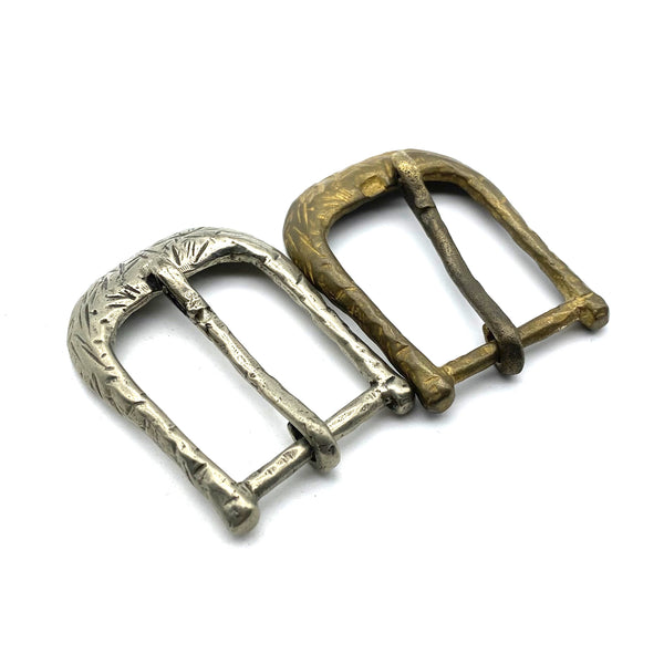 Solid Copper Casted Buckle For Leather Crafting,32.5mm Inner,Bronze&Old Silver Color