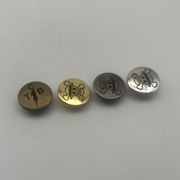 23mm Custom Logo Clothing Buttons,Shank Button,Round Metallic Shank Buttons,Sewing Buttons Personalized Design