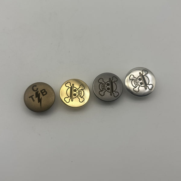 23mm Custom Logo Clothing Buttons,Shank Button,Round Metallic Shank Buttons,Sewing Buttons Personalized Design