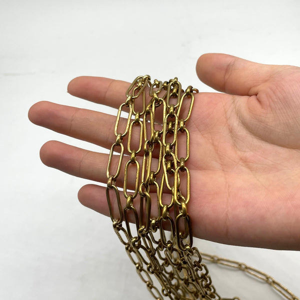  Brass Long Link Chain - DIY Craft
