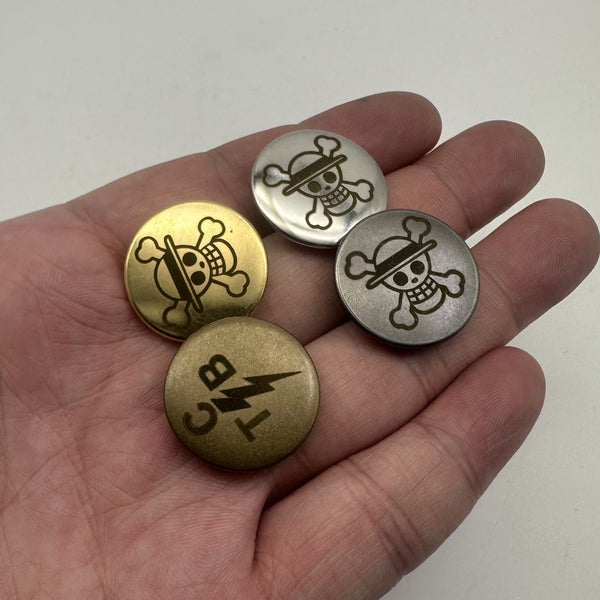 23mm Custom Logo Clothing Buttons,Shank Button,Round Metallic Shank Buttons,Sewing Buttons Personalized Design