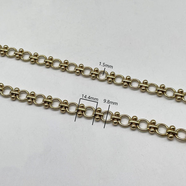 Gold Ball Link Chain - Statement Jewelry