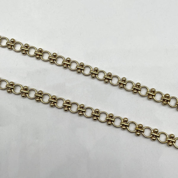 Gold Ball Link Chain - Statement Jewelry