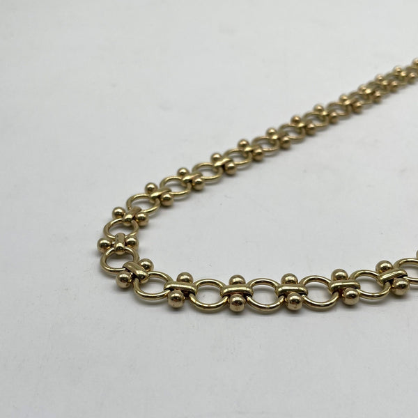 Gold Ball Link Chain - Statement Jewelry