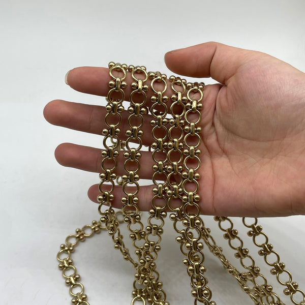 Gold Ball Link Chain - Statement Jewelry