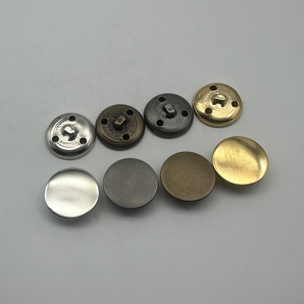 25mm Custom Logo Clothing Buttons,Shank Button,Round Metallic Shank Buttons,Sewing Buttons Personalized Design,15mm Gold/Silver/Bronze/Gun Black